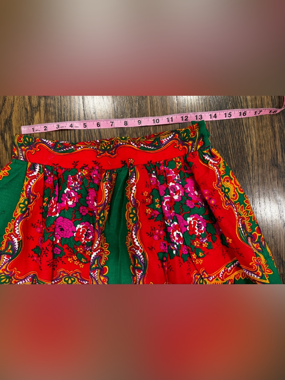 VTG Lord & Taylor Floral Pleated Maxi Skirt Women's Sz S/M Flaws - Picture 3 of 8
